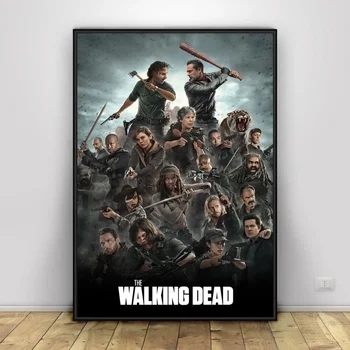 Walking Dead Komické Stenu Umenie Maľovať Steny Výzdoba Plátno, Vytlačí Plátno Umenie Plagátu Olej Obrazy Bez Rámu