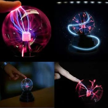 Crystal Ball Magic Plazma Guľa Svetla, Elektrické Lampy, Nočné Svetlo 4 5 6 8 Palcový Tabuľka Svetlá Oblasti Vianoce Deti Darčekové Sklo Lampa