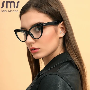2020 Ženy Mačka Okuliare Rám Značky Módny Návrhár Okuliare Krátkozrakosť Predpis Optické Okuliare