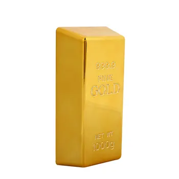 Falošné Gold Bar Zlata Dvere Stop Simulácie Paperweigh Úrad Zlaté Plastové Tvorivé Tabuľka Dekor Hračka Brány Zátka Darček