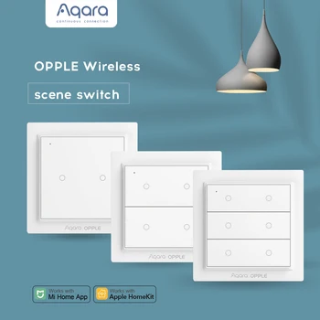 Aqara Opple Bezdrôtový Zigbee Smart Switch, Smart Home App Riadenie Nástenný Spínač Pre Mijia Aplikáciu Apple Homekit Aqara Prepínač