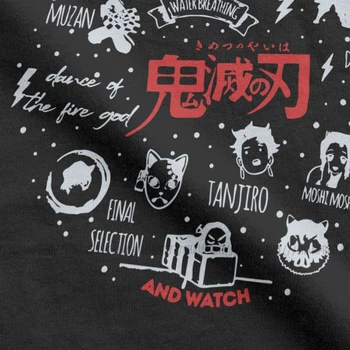 Muži T-Shirts Démon Vrah Anime Tvorivé Bavlnené Tričká Krátky Rukáv Demon Čepeľ T Košele Kolo Krku Topy Jedinečný