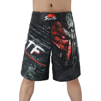 SUOTF Divoký Boj Box Black Mechanické Znaky Cvičenie Šortky Tiger Muay Thai sanda boxing oblečenie mma šortky mma