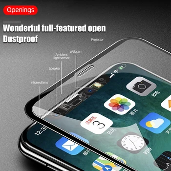 !ACCEZZ 9H Tvrdeného Skla Úplné Pokrytie Ochranné Sklo Pre iPhone 12 Pro Max Mini HD Screen Protector Anti-odtlačkov prstov Sklo Film