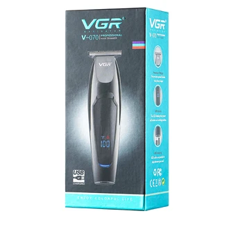 VGR V070 Hair Clipper Profesionálny Olej Hlavu Rezbárstvo Elektrické Nožnice Digitálny Displej LCD Elektrické Nožnice VGR V-070