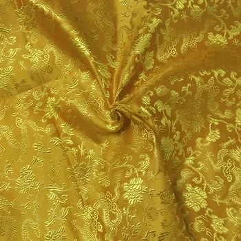 72 cm / 140 cm 2 Šírkach Výber Royal Žltý Drak Žakárové Odevy, Šaty, Kostýmy Zvierat patchwork tkaniny Čalúnenie Nábytku