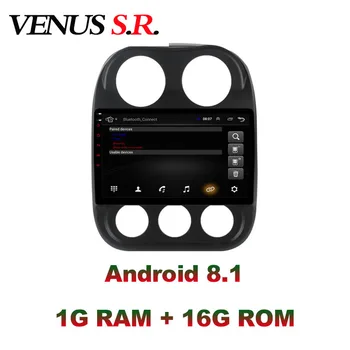 VenusSR Android 8.1 Auto DVD Prehrávač, GPS Navigácie, Multimédiá Pre JEEP Compass Patriot Rádio 2009-2016 auto stereo wifi