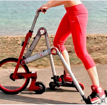 Nová značka Druhej generácie 3 Kolieska Korčuliach, bicykli mantis auto tvorivé bicicleta dospelých tlmenie skúter skladací bicykel