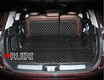 Vysoká kvalita! Špeciálne batožinového priestoru rohože pre Nissan Pathfinder 7 miest 2018-2013 nosenie-odolávanie cargo líniové boot koberce,doprava Zdarma