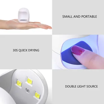 Mini Nechtov Fototerapia Lampa na Nechty, UV LED Lampa na Nechty, svetelná Terapia Svetlom USB slnečného Svetla