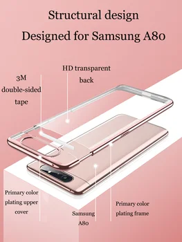 Nový Samsung A80 mobilný telefón prípade, all-inclusive tvorivé priehľadný kryt proti pádu shell ochranný kryt osobnosti
