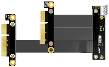 U. 2 Dual Port Rozhrania U2 PCI-E 3.0 SFF-8639 Dual Port NVMe Predlžovací Kábel Intel Dual PCIe x2, aby U. 2 kábel otočiť o 180 stupňov