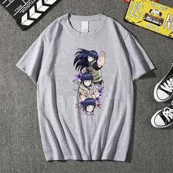 2021 Naruto Hinata Hyuga T-Shirt Tričko Mužov Kawaii Topy Cartoon Karate Grafické Tees Módne Tee Tričko Unisex Harajuku Tričko Muž