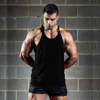 Značka Muscleguys telocvične stringer tank top fitness mužov musculation vesta kulturistike oblečenie tlač tielko pevné tank topy
