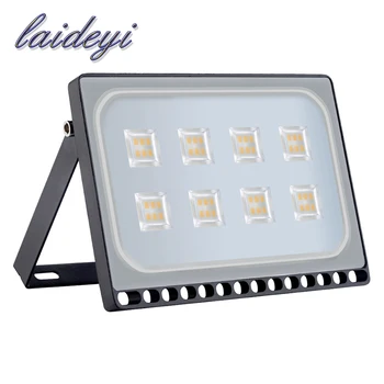 LAIDEYI 3KS Ultra tenký LED Reflektory 50W LED Svetlomet Vodotesný IP67 220V LED Reflektor Refletor LED Lampy Vonkajšie Osvetlenie