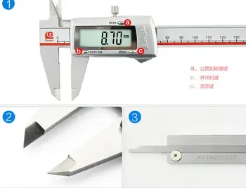 Guanglu značkou najlepšej kvality 0-150mm 6inch Režim Digitálneho Strmeň Pôvodu elektronické vernier strmeň opatrenie rozchod