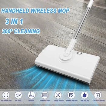 3 V 1-Bezdrôtový Ručný Vysávač pre Domácnosť USB Nabíjanie Floor Cleaner 360 Rotačné Elektrické Ručné Bezdrôtové Mp