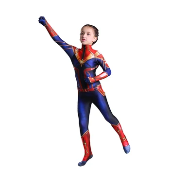 Nový Príchod, Marvel Kapitán Cosplay Kostým pre Dievčatá, Superhrdina Kostým pre Deti, Kostým pre Dievčatá, Halloween Kostým