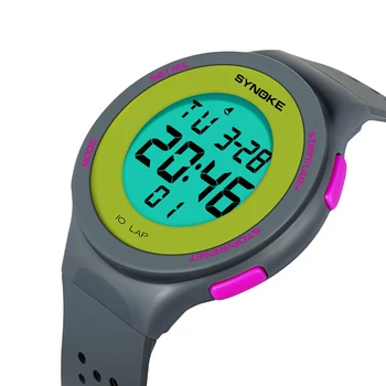 SYNOKE Tenké Digitálne Hodinky Unisex Plávanie 50 M Nepremokavé Športové Hodinky Muži Ženy Elektronické Hodiny, Náramkové hodinky Relojes Hombre