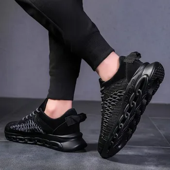Pánske pohodlné vzduchovom vankúši topánky pánske bežecká obuv športová obuv priedušná Zapatillas mužov trend ľahký vychádzkové topánky