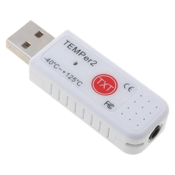 PC TEMPER2 Snímač USB Teplomer Vlhkomer Teplota Dátového Záznamníka Nahrávač