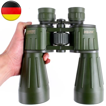 Nemecko Vojenský Ďalekohľad 15X60 Výkonný Ďalekohľad Hd Profesionálne Kvality Army Zelená binokulárne pre Lov Cžv Nočné Videnie