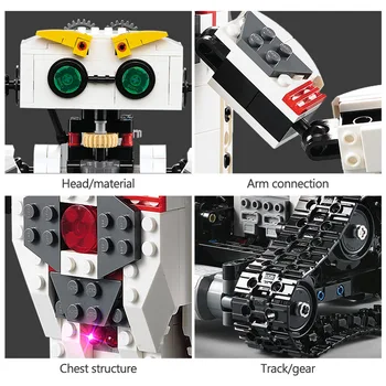 Cada 710CPCS RC Transformáciu Robota Tvorivú MOC 2 V 1 Model Stavebné Bloky Technické Radu Tehál, Hračky Pre Deti,