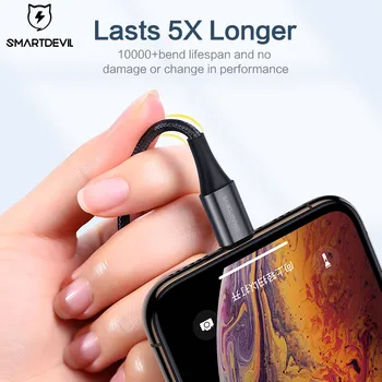 SmartDevil Pfi USB Kábel na iPhone 12 Pro Xs Max 7 8 Plus Rýchle Nabíjanie pre Tp Lightning Kábel Dátový usb Kábel, Nabíjačka Telefónu
