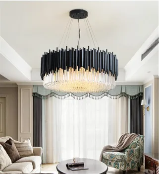 Luxusné Led Krištáľový Luster Nordic Lampy, Obývacej Izby, Spálne, Jedáleň, Izba Dekor Svetlo Prívesok LED Vnútorné Osvetlenie Žiarovka E14