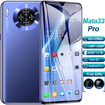 6.5 palcový Mata33Pro 5G Smartphony Globálna Verzia 12G 512G 13MP+26MP 2400*1176 Android9.1 4800mAh GPS, Wifi, Dual SIM Mobilný Telefón