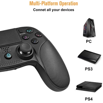 Bezdrôtový Herný ovládač Vibrácií Ovládačom pre Sony Playstation 3 4 PS3, PS4 Nabíjateľná 6-Osový Senzor Dotykový panel Gamepad Nové