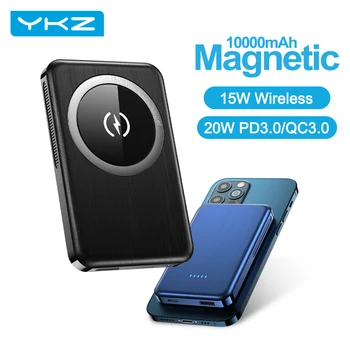 YKZ Magnetické Power Bank PD 20W Rýchle Nabíjanie 10000mAh 15W Wilreles Powerbank Externú Batériu Pre iPhone12 Pro Max Samsung S21