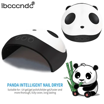 36W Panda UV LED Lampa na Nechty, Nechty, Vlasy Manikúra Lampy dvojitom Svetle Auto Pohybu na Vlasy Vytvrdzovania Gél Lak poľský s 3 Časovače
