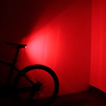 Horský Bicykel Zadné Svetlo Bezdrôtové pripojenie USB Spoplatnené Cyklistické Bezpečnostné Upozornenie Chvost-lampa Cyklistické Príslušenstvo