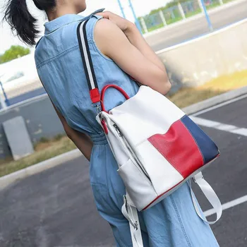 2019 nová anti-theft žien batoh módne šitie pevné Britský štýl nepremokavé školy taška cestovná taška cez rameno Hot