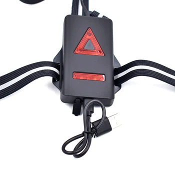Vonkajšie Športové LED Nočné Beží Svetlo USB Nabíjateľné Hrudníka Lampa Jogging Výstražné Svetlo Cyklistické Pochodeň Noc Beží Flashight