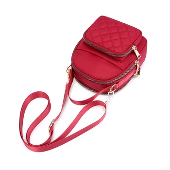 NICOLE & CO 2021 Nové módne dámske taška z nylonu žien jeden-taška cez rameno bežné mobilný telefón v kabelke zips, náprsné tašky