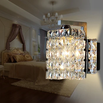 Nové Led Crystal Nástenné Svietidlo Nástenné Svetlá Domov Osvetlenie Obývacej Izby Moderné Nástenné svietidlo Tienidlo pre Kúpeľňa