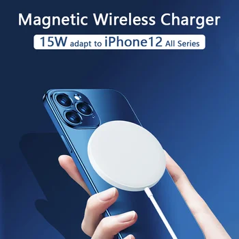15W Magnetické Bezdrôtová Nabíjačka pre iphone 12 mini/12 pro rýchle bezdrôtové nabíjanie pad pre iphone 12 pro max/iphone magsafe