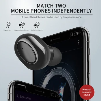 TWS Bluetooth Slúchadlá Bezdrôtové Slúchadlá Stereo Headset Športové Slúchadlá Mikrofón S Nabíjanie Box Pre Smartphone