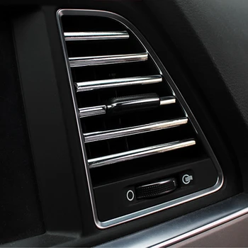 Auto Vzduchu-klimatizácia Zásuvky Dekoratívne Pásy PVC+pokovovanie Sequin Módny Dizajn Interiéru Vozidla odvzdušňovací Čepeľ Klip Pásu