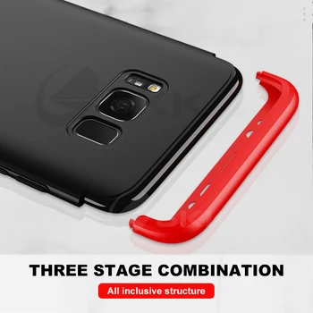 360 Stupeň Plnú Ochranu Brnenie Ultra-tenký obal Pre Samsung Galaxy S6 S7 Okraji S8 S9 S10 Plus S10 lite Prípade Matný PC Coque Kryt
