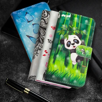 Motýľ Maľovanie Flip SmartPhone puzdro Pre iPhone 11 Pro Max SE 2020 5 5s se Capa Peňaženky, Kožené+TPU Kryt Fundas Coque