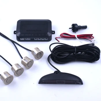 Auto Auto Parktronic LED Parkovacie snímače S 4 Senzory Zadnej strane Zálohy Parkovanie Radar Monitor Detektor Systém Podsvietenia Displeja