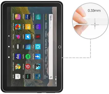 Tablet Tvrdeného Skla Screen Protector Kryt pre Amazon fire HD 8. - 10. Gen 2020 Tablet HD Ochrana Očí Tvrdeného Film