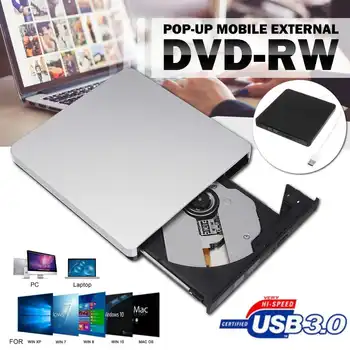 Typ C USB 3.0 Externý DVD/CD/ VCD Horák RW, SVCD Disk Prehrávač Optickej Jednotky pre Mac/PC/Apple Notebook/OS/Windows