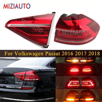 Zadné koncové svetlá Pre Volkswagen Passat 2016 2017 2018 Chvost Stop Brzdové Svetlo Auto Príslušenstvo Zadné zase signál Hmlové svietidlo