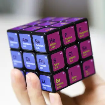 Profesionálne Kocka 3x3x3 5,6 CM Rýchlosť Pre Magic Cube Chemický Prvok Periodickej Tabuľky 3.-aby Kocka Vzdelávania Vzorec Vzdelávania Hračka