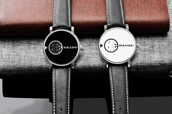 PAIDU Náramkové hodinky Špeciálny Dizajn Pu Kožené Elegantné Luxusné Muži Ženy Unisex Quartz hodinky Muž Hodiny vysokej kvality relojes
