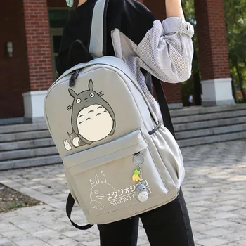 Drop Shipping Totoro Batoh 3D Tlač Cestovných Softback Ženy Mochila Školy Priestor Batoh pre Notebook Dievčatá Batohy 2020 Nové